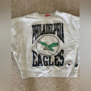 Philadelphia Eagles Gray Sweatshirt Mitchell & Ness vintage